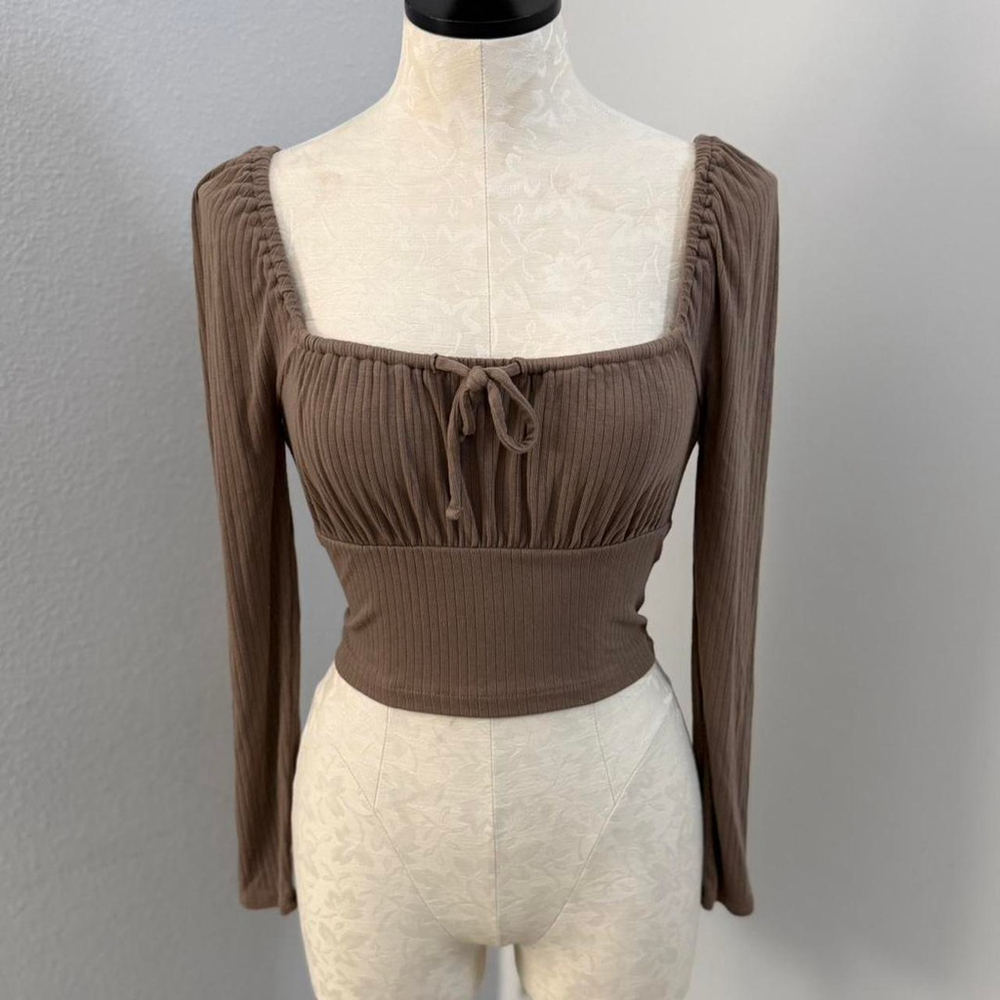 Madewell Square Neck Long Sleeve Top - Size XS